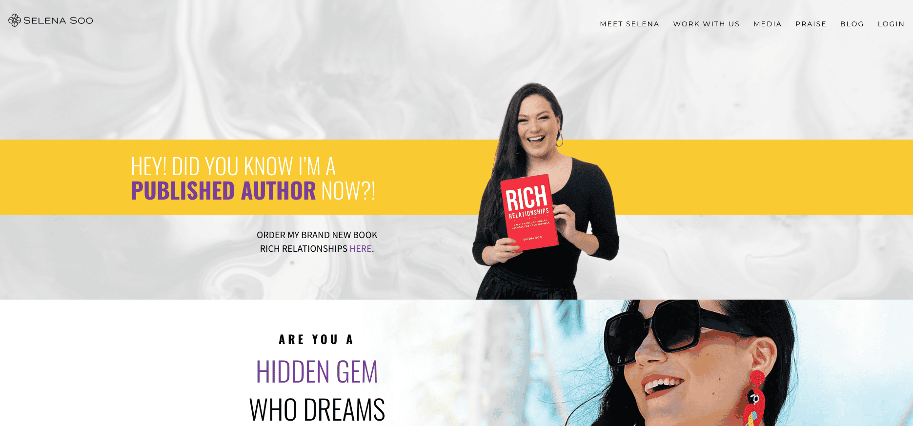 Selena Soo coaching website homepage