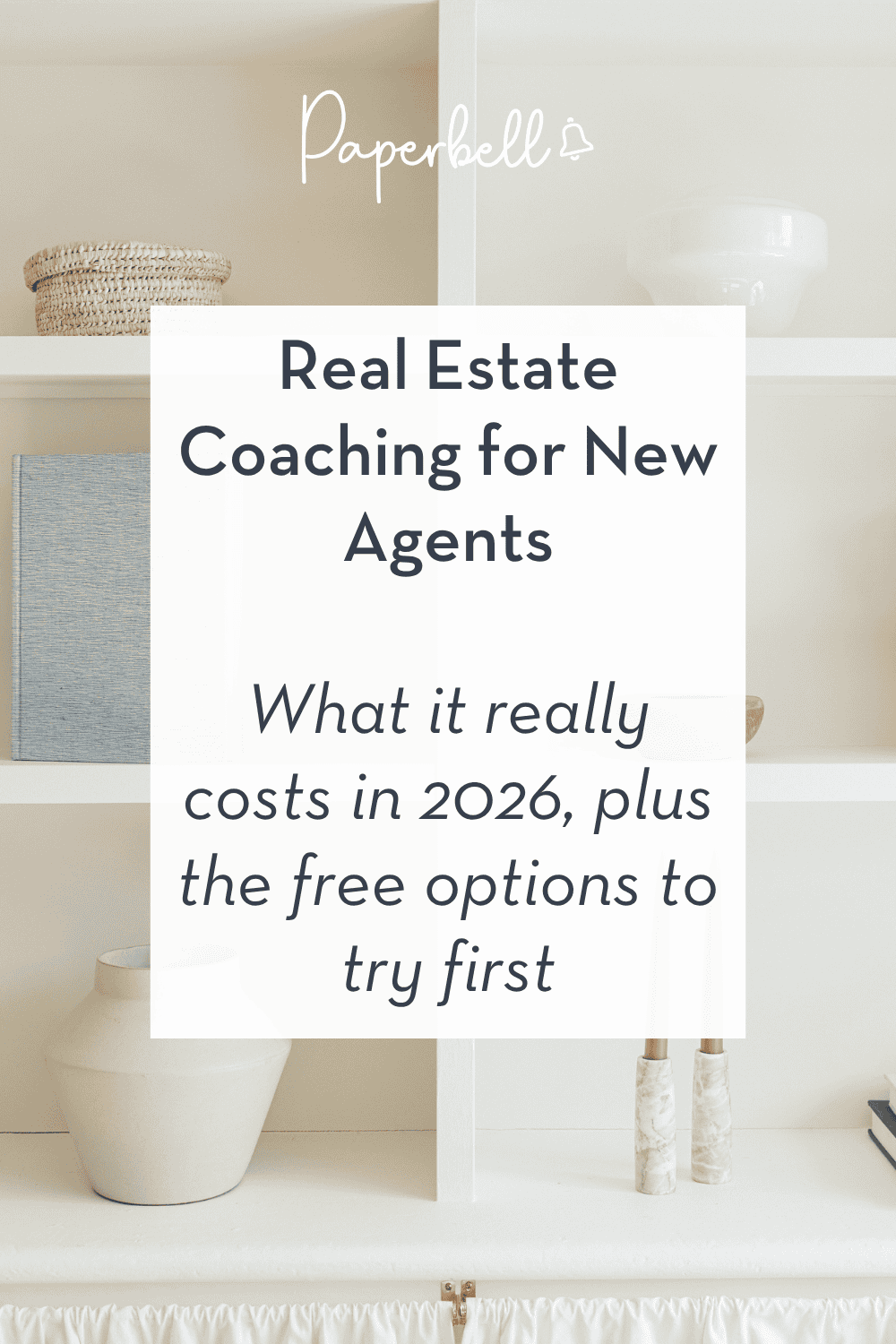 real estate coaching for new agents pin